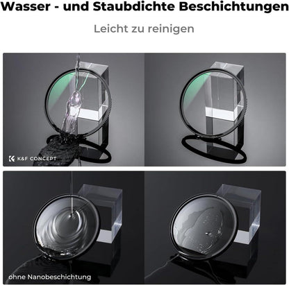 K&F Concept Nano X-Serie 62mm Filtersets Polfilter UV Reinigungstuch