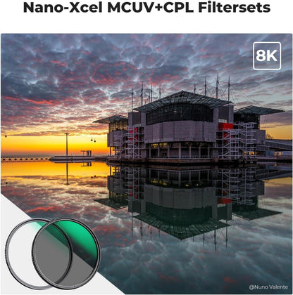 72mm Polfilter & UV Filter Set mit Deckel