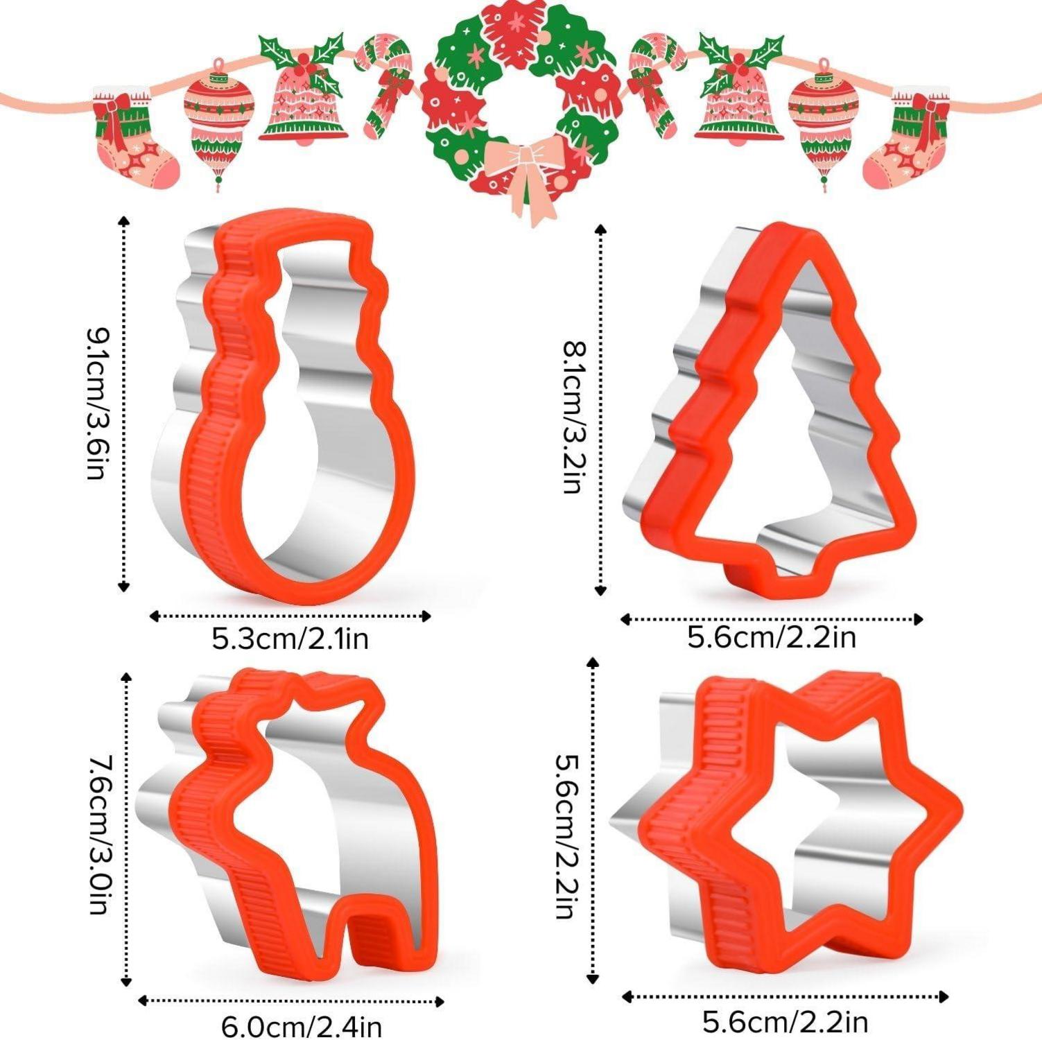 Orapink Weihnachts Ausstechformen Set Edelstahl Schneemann