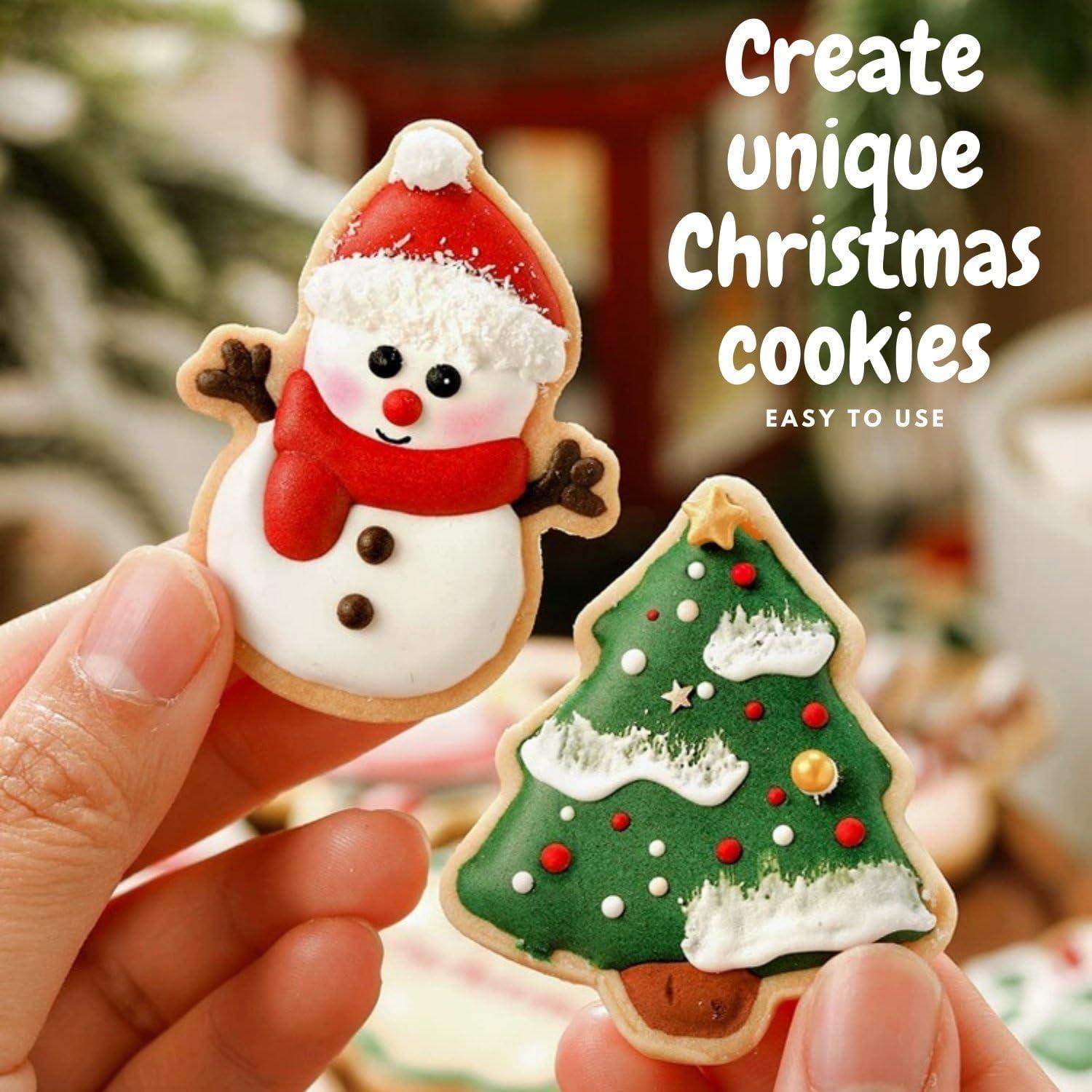 Orapink Weihnachts Ausstechformen Sandwich Set Edelstahl Backen Schneemann Stern Rentier