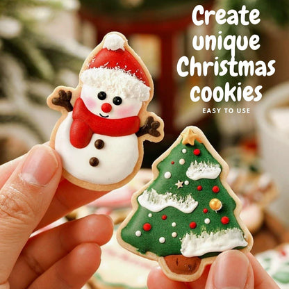 Orapink Weihnachts Ausstechformen Sandwich Set Edelstahl Backen Schneemann Stern Rentier