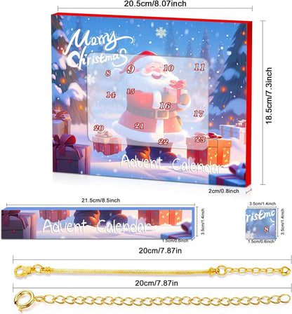 Adventskalender Armband 2024 Mädchen DIY Weihnachten Basteln Set