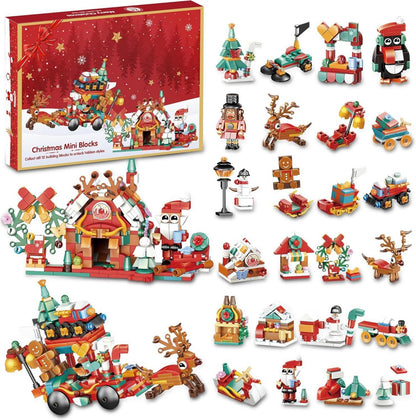 Weihnachts-Adventskalender Bausteine 24-Tage-Überraschungskiste
