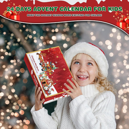 Weihnachts-Adventskalender 2024 Kinder Bausteine Weihnachts-Countdown