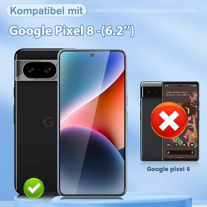 Schutzfolie Panzerglas Google Pixel 8 Kameraschutz 9H Härte
