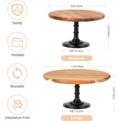 Etagere Tortenständer Cupcake Holz Serviertablett