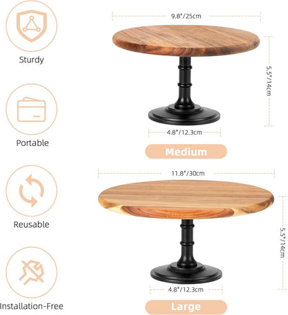 Etagere Tortenständer Cupcake Holz Serviertablett