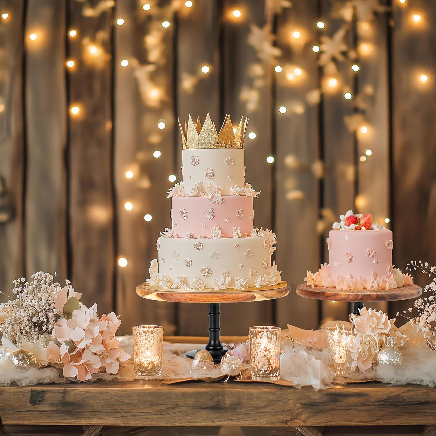 Etagere Tortenständer Cupcake Ständer Holz Eichensockel