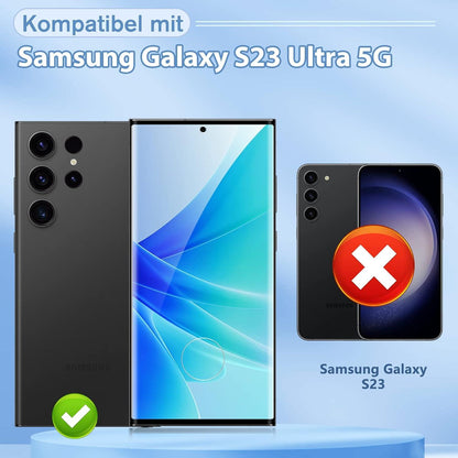 Agedate Panzerglas Schutzfolie Samsung Galaxy S23 Ultra, 2