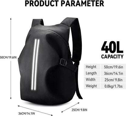 Motorradrucksack Herren wasserdicht Helmrucksack Laptoptasche