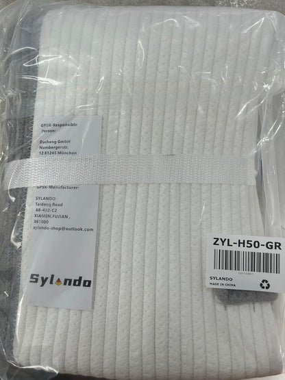 SYLANDO Wäschekorb mit Henkel Spielzeug Aufbewahrung Groß Braun2 38x50 CM