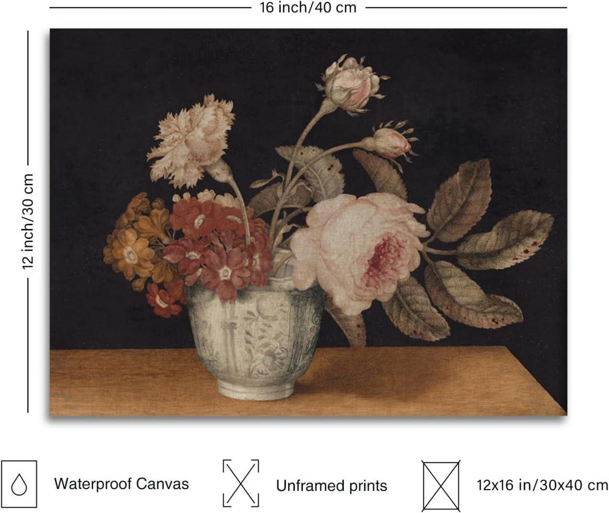 Vintage Blumen Wandkunst Poster 12x16 ungerahmt Bauernhaus Wohnzimmer Dekor