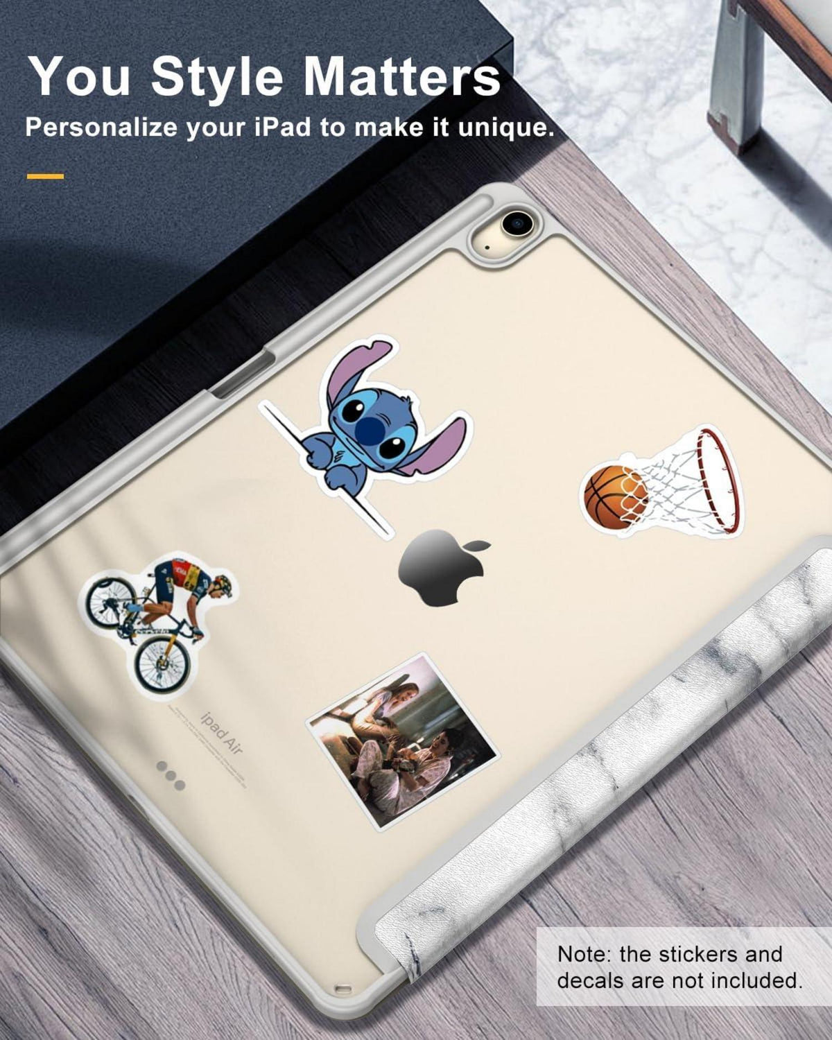 Schutzhülle für iPad Air 13 Zoll 2024 mit Stifthalter Transparent