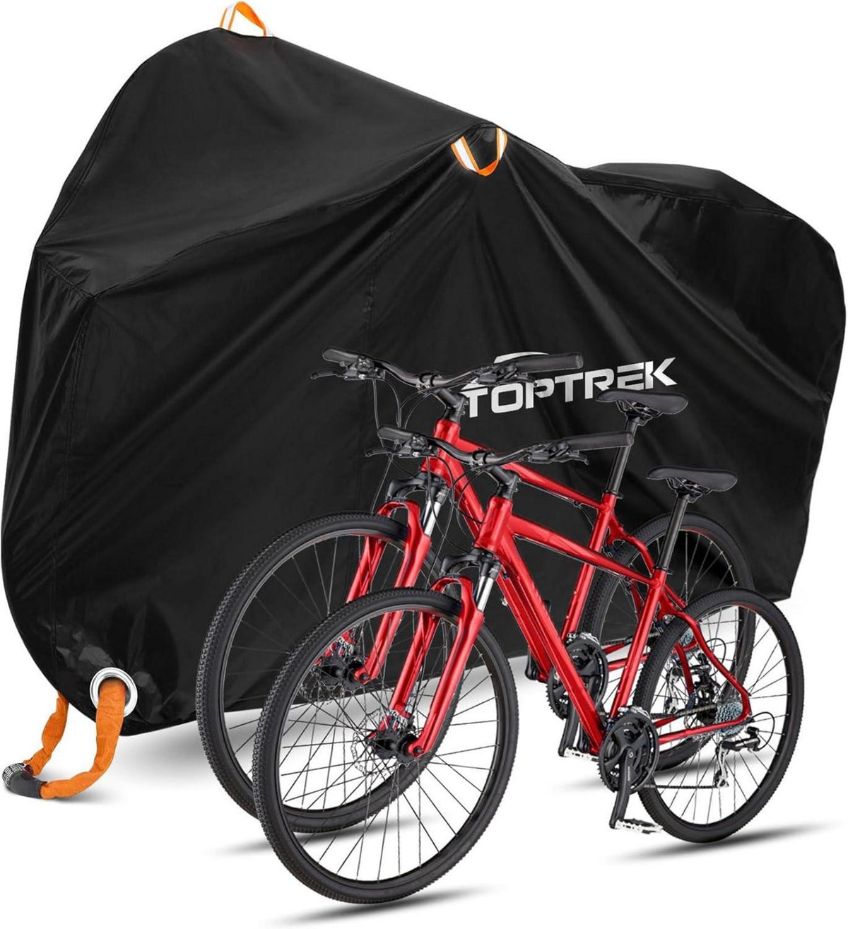 Toptrek Fahrradabdeckung 2 Fahrräder Wasserdicht Oxford 210x110x95cm