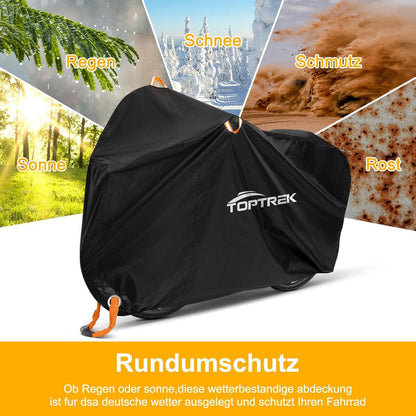 Toptrek 2-Fahrradabdeckung Wasserdicht Oxford-Gewebe 210x110x95 cm