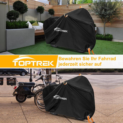 Fahrradabdeckung 2 Fahrräder 210D Oxford-Gewebe wasserdicht 210 x 110