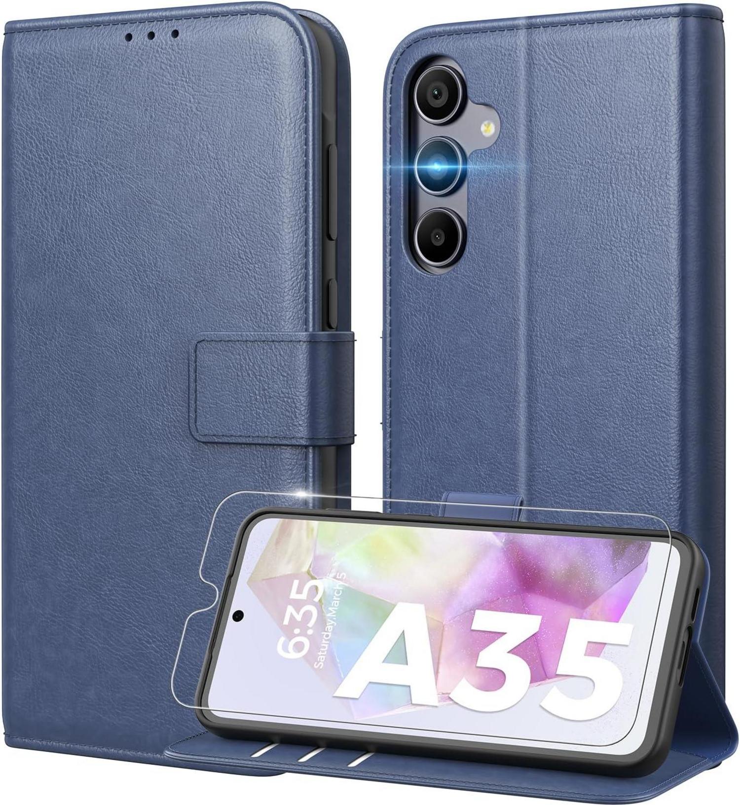 Handyhülle für Samsung Galaxy A35 5G mit RFID Schutzglas