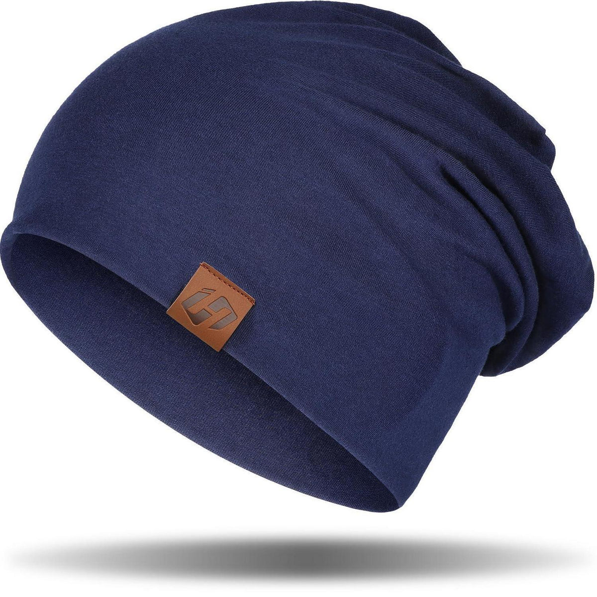 Damen Herren Beanie Mütze aus Baumwolle, dünn und atmungsaktiv