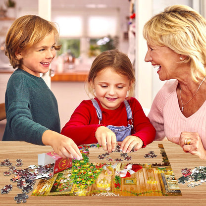Adventskalender Puzzle 1000 Teile 2024 Weihnachtsgeschenk Kinder Erwachsene
