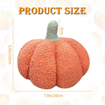 Kürbis Kissen 20cm Deko Herbst Halloween Orange Plüsch Sofa