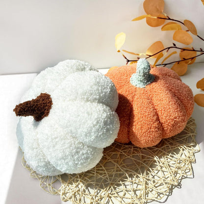 Kürbiskissen 20cm Halloween Deko Herbst Sofakissen Orange