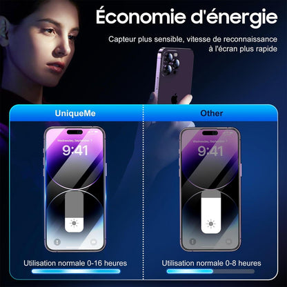 Panzerglas Sichtschutz für iPhone 14/13 Pro/13 Schwarz 2er Set