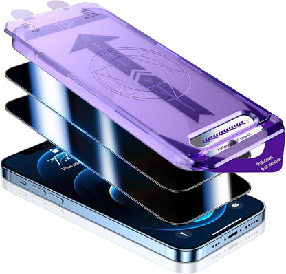 iPhone 12 Pro/12 Panzerglas Sichtschutz 2 Stück Anti Spy Folie