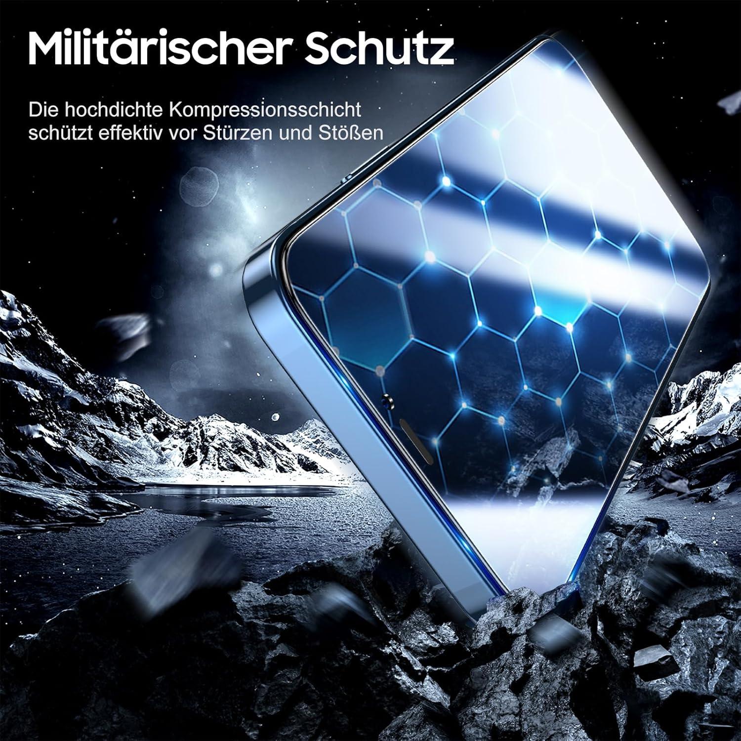 Schutzfolie iPhone 12 Pro/12 Panzerglas Blickschutz 2er Pack