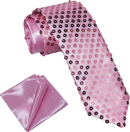 Glitzer Krawatte Satin Hochzeit Disco Party Fasching