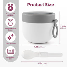 Joghurtbecher to go mit Klapplöffel 650ml Müslibecher