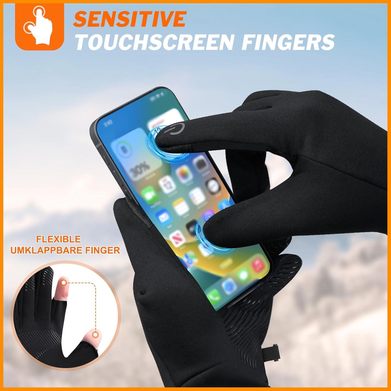 Winterhandschuhe wasserdicht winddicht touchscreen rutschfest Thermo