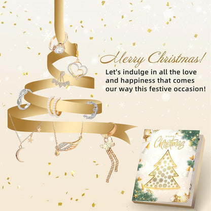 Schmuck Adventskalender 2026 für Frauen Mädchen Goldene 24