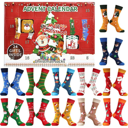 Adventskalender Männer Socken 2024 Weihnachtskalender 43-46