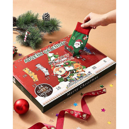 Adventskalender Männer Socken 2024 Weihnachtskalender 43-46