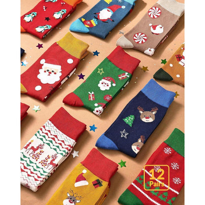 Adventskalender Männer Socken 2024 Weihnachtskalender 43-46