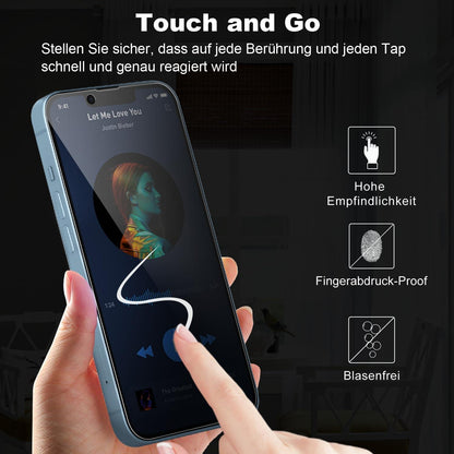 Tentoki Panzerglas Sichtschutz iPhone 13 Pro Max/14 Plus 6,7'' 25° Anti-Spionage
