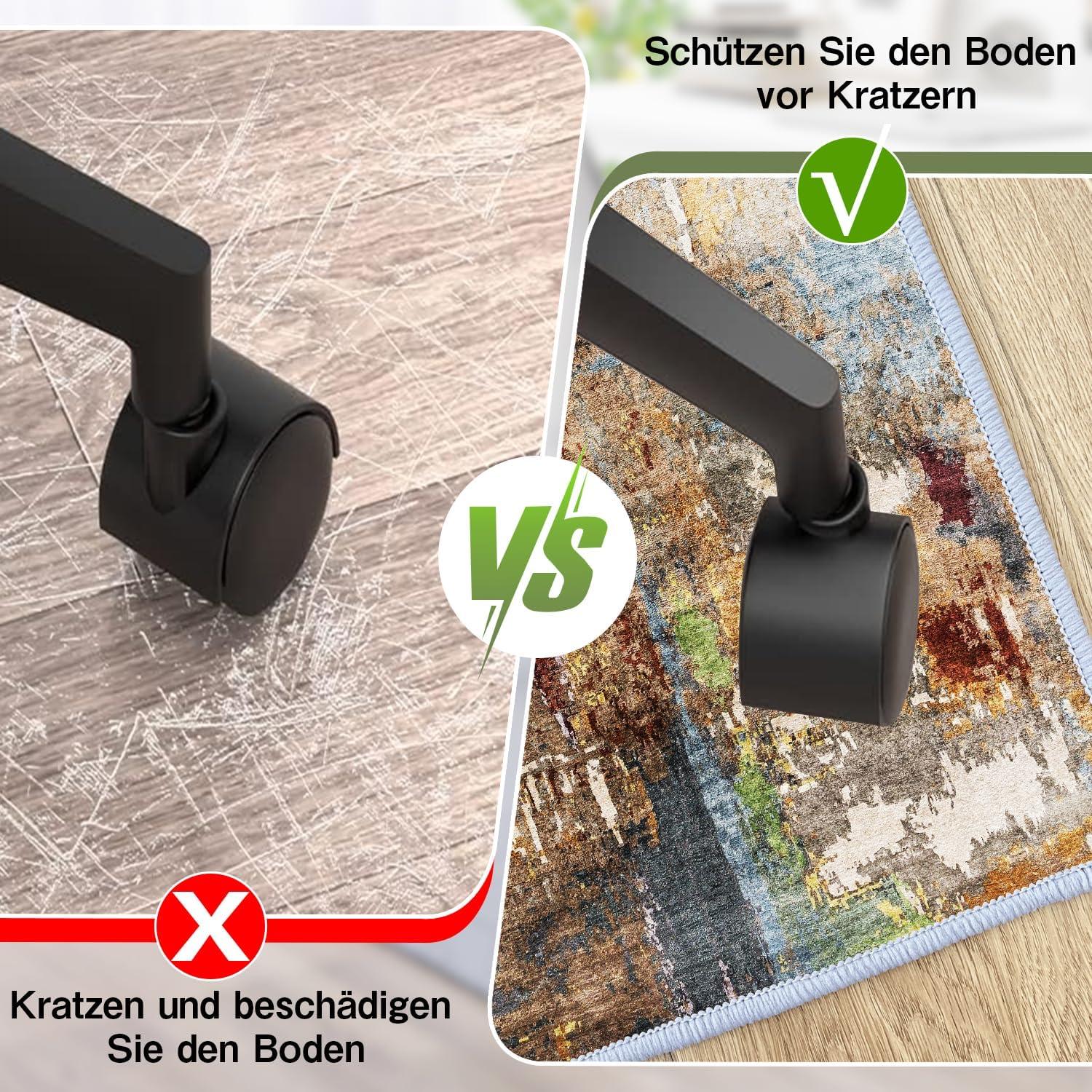 Bürostuhl Unterlage WTHYGB Hartbodenmatte 90x150cm Gaming Stuhlmatten rutschfest