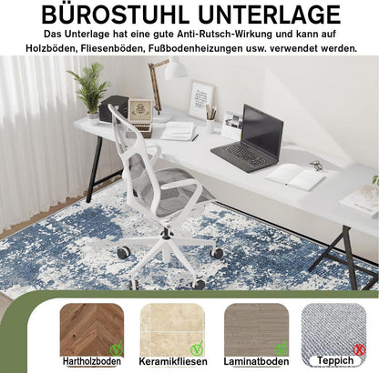Bürostuhl Unterlage 90x120cm Hartboden Gaming Stuhlmatte Kratzfest