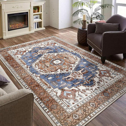 Teppich Oriental Boho Vintage Ziegelrot 140x200cm