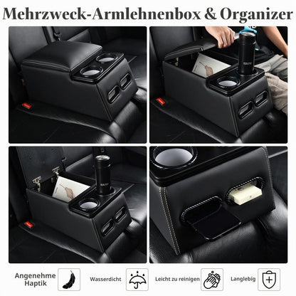 Auto Mittelkonsole Rücksitz Universal mit Armlehne & Stauraum