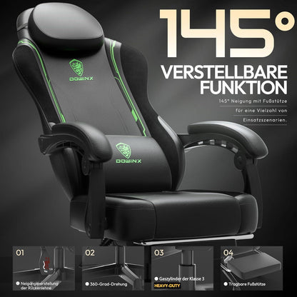 Dowinx Gaming Stuhl Racing Gamer Ergonomischer Sessel
