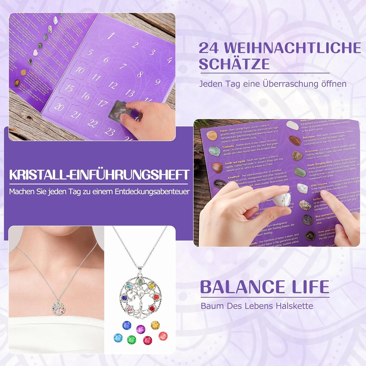 Adventskalender 2024 mit Kristallen Luxus Edition