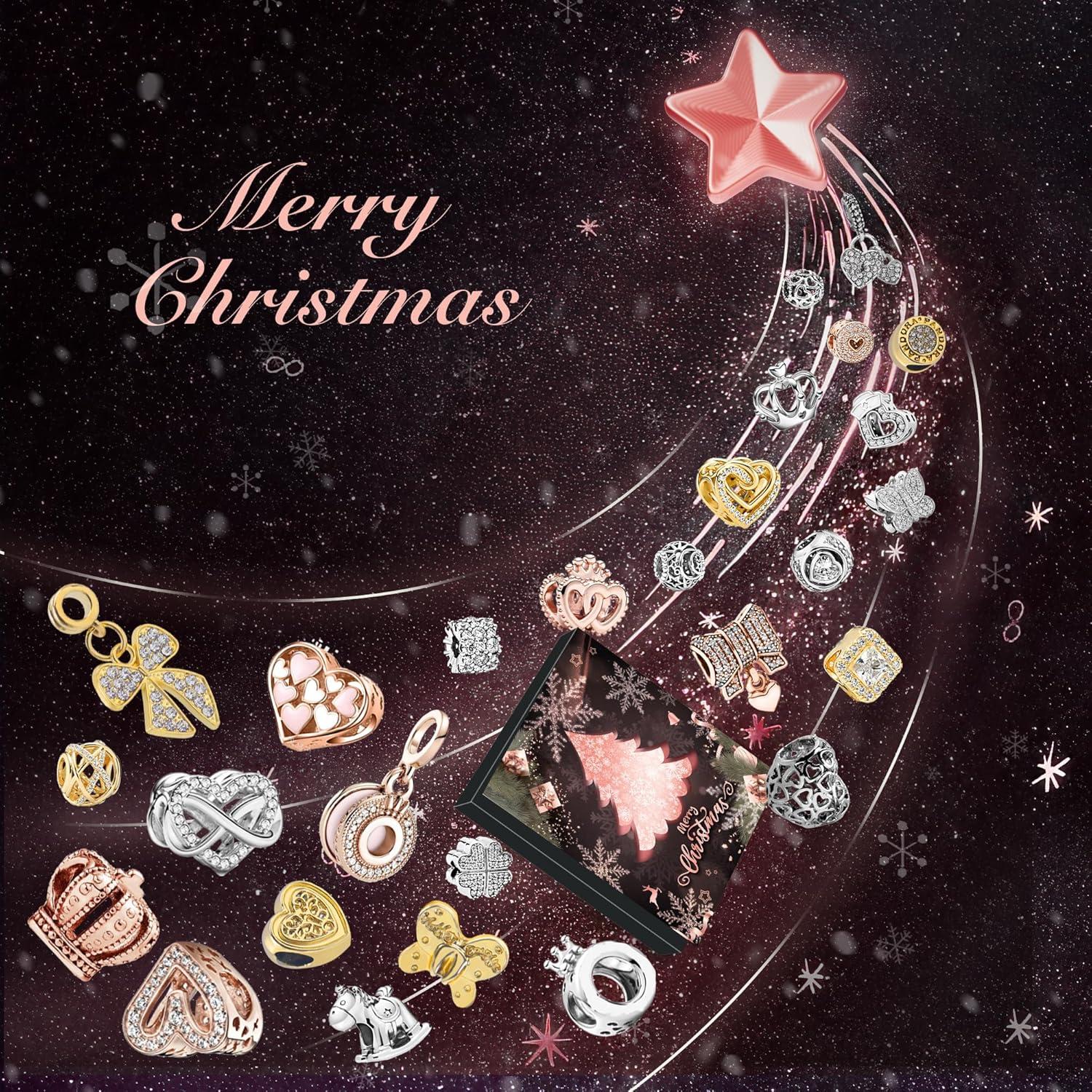Adventskalender Mädchen Schmuck 2024 - DIY Charm Armband Kit