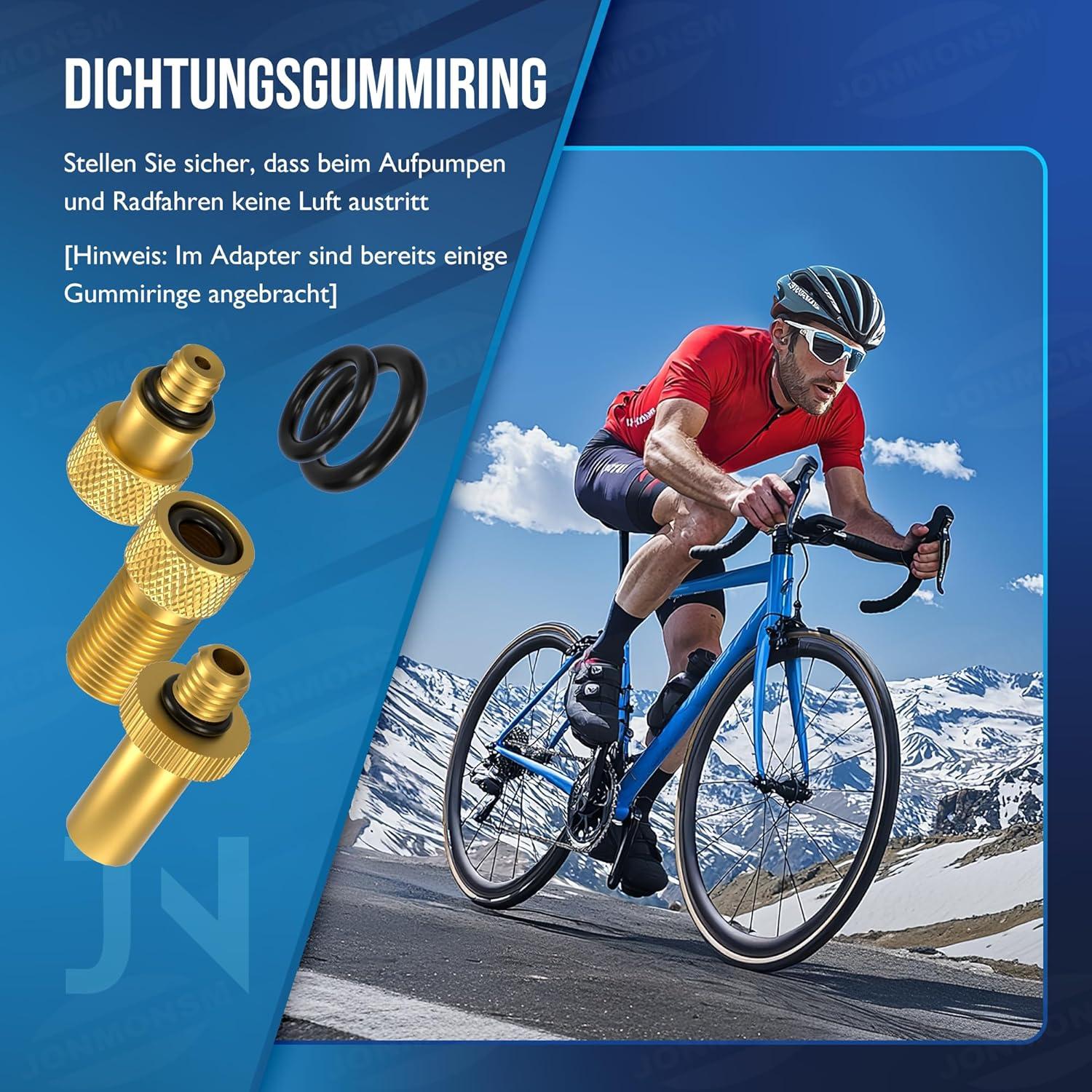 Fahrradventil Adapter Set DV SV AV Ballnadel Kompressoradapter Sortierbox