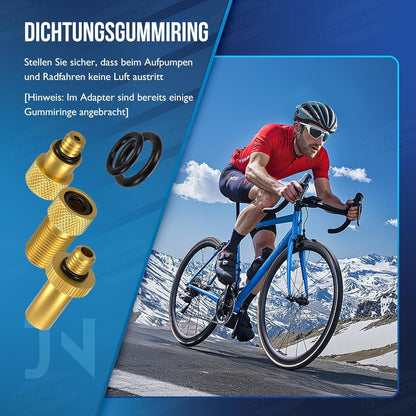 Fahrradventil Adapter Set DV SV AV Ballnadel Kompressoradapter Sortierbox