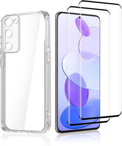 Displayschutzfolie Samsung Galaxy S20 Panzerglas Set 3-teilig
