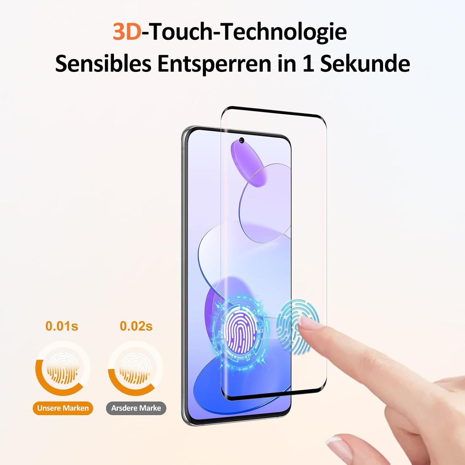 2x Panzerglas + Hülle für Samsung Galaxy S20 Schutzfolie, 9H Härte, HD Displayschutz, Anti-Blasen, Anti-Fingerabdruck