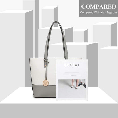 Damen Handtasche Henkeltasche Shopper Tote Bag mit Geldbörse