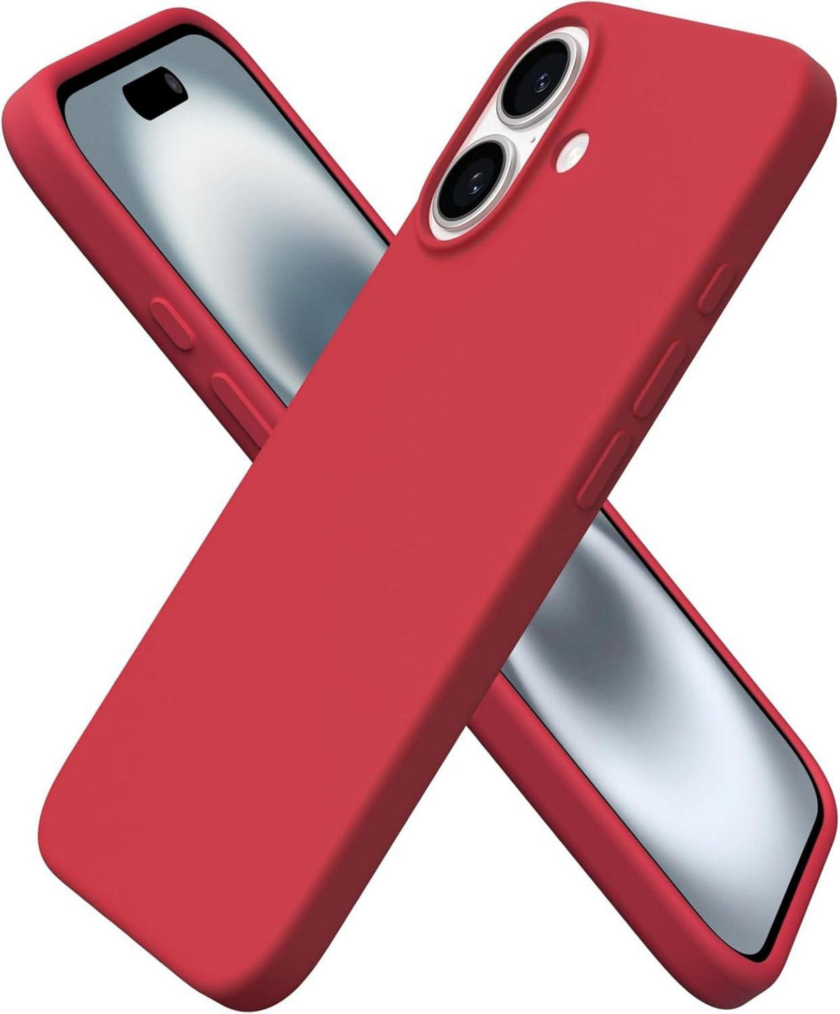iPhone 16 Silikon Hülle 6,1 Zoll flüssiges Silikon stoßfest Kratzfest