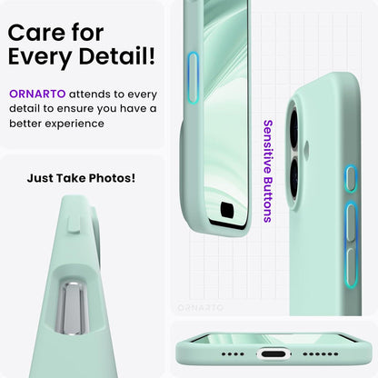 Handyhülle für iPhone 16 Plus 6,7 Zoll Silikon Case Kratzfest Stossfest